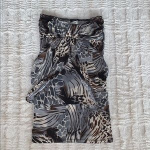 Animal print cocktail dress